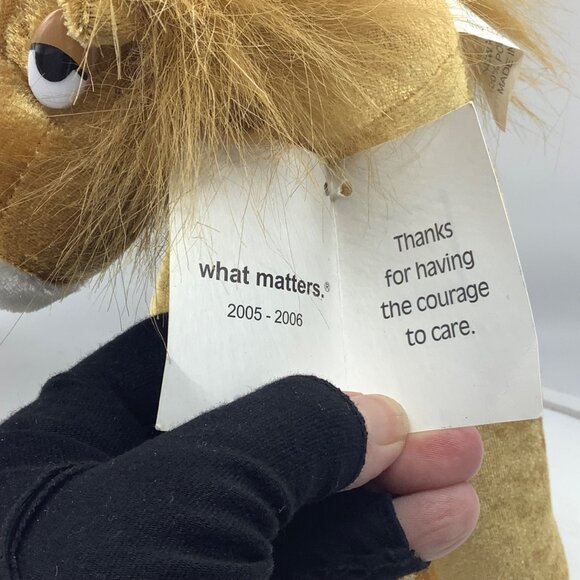 Vtg 2005 United Way Plush Long Leg Lion Courage To Care Stuffed Animal 12” - Picture 5 of 8